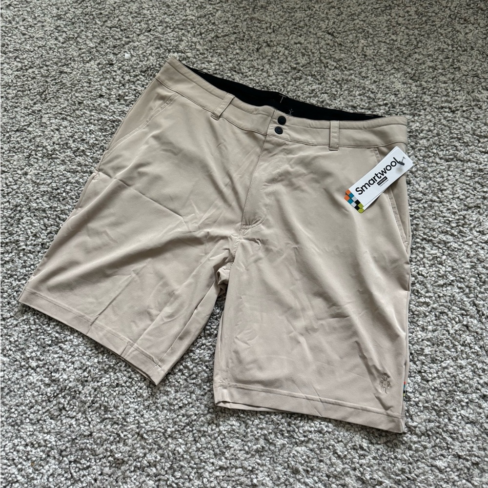 Smartwool Men’s Training Shorts Beige